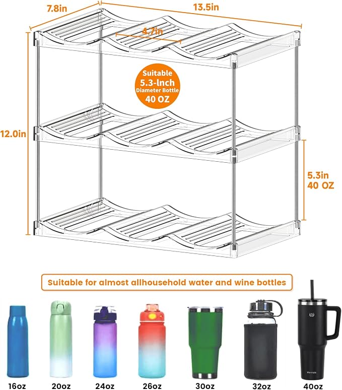 Stackable Water Bottle Organizer - Image 2