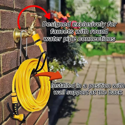 Garden Hose Holder Water Hose Hanger Wall Mounted, 304Stainless Steel Solid - Image 3