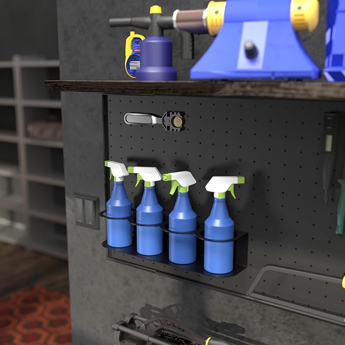 Koova 4 All-Purpose Spray Bottle Holder | Easy Install Wall Mount Hardware - Image 6