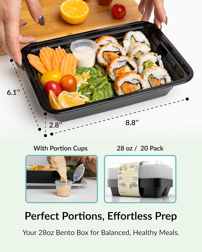 Enther Single 1 Compartment Meal Prep Containers - Image 2