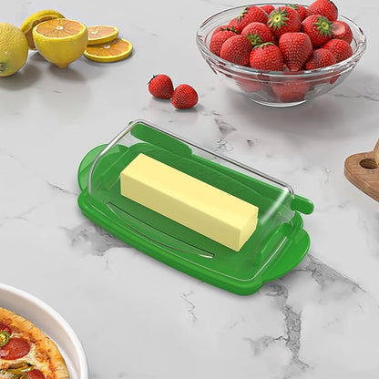 Butter Dishes with Lid for Countertop Refrigerator, Non-Slip Bottom Butter - Image 2