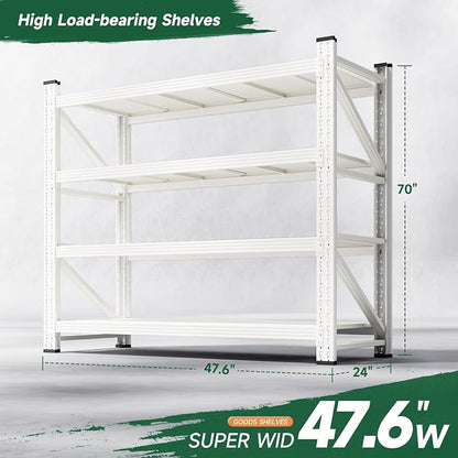 Letaya 3000LBS Storage Shelves Heavy Duty, 4 Tier Adjustable Utility Rack Shelf - Image 2