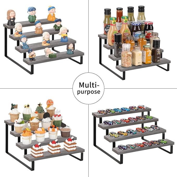 YINMIT Wooden Display Riser Stand, Tiered Perfume and Cologne Organizer Stand - Image 6