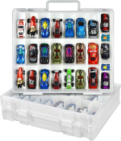 Toy Car Storage Organizer Case Compatible by XUERDON