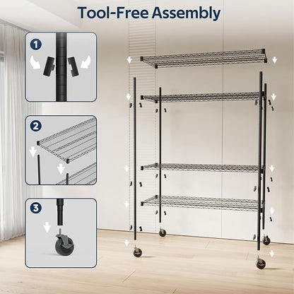 Whitmor 4 Tier Storage Shelves - Image 6