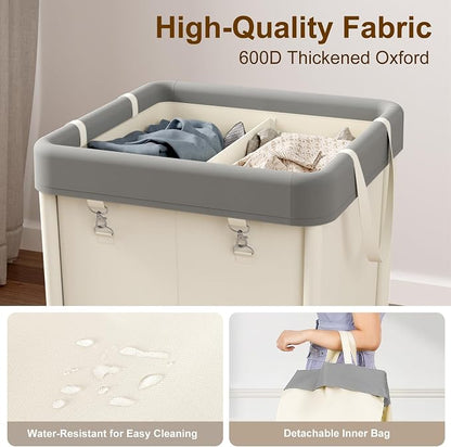 WOWLIVE 160L Rolling Laundry Hamper - Image 6