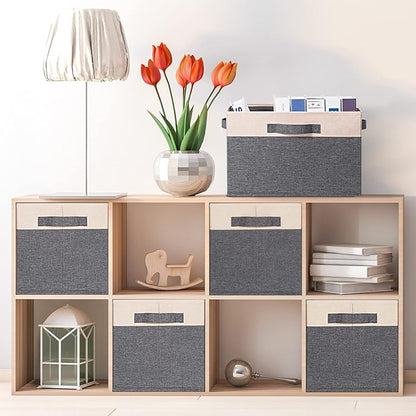 GhvyenntteS Large Fabric Storage Bins - Image 2