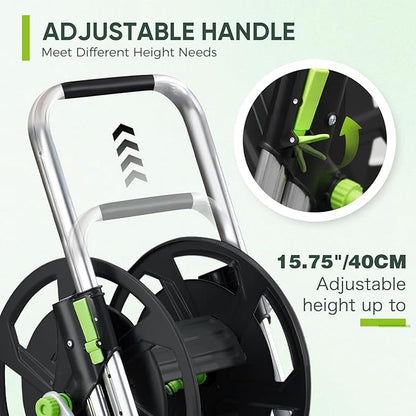 Garden Hose Reel Cart, Holds 75-150 Feet of 5/8-Inch Hose, Portable Hose Reel - Image 3