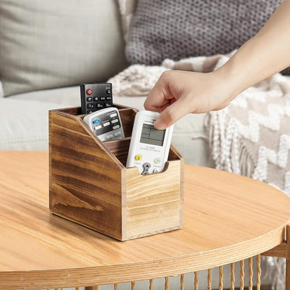 Remote Control Holder, TV Remote Holder, Wood Farmhouse Remote Caddy - Image 5