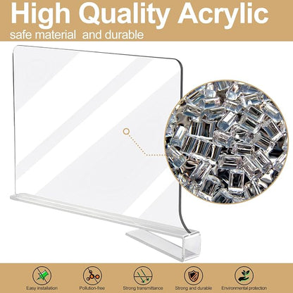 Acrylic Shelf Dividers for Closet Organization, Closet Shelf Organizer Closet - Image 4