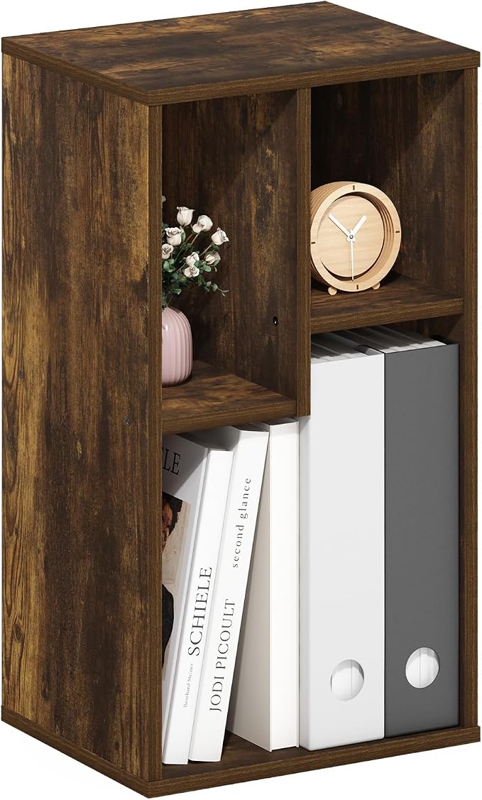 Furinno DALY Book Shelf, 3-Cube Bookshelf, Cube Storage Organizer Bookcase by Furinno-FitsYourSpaceFitsYourBudget