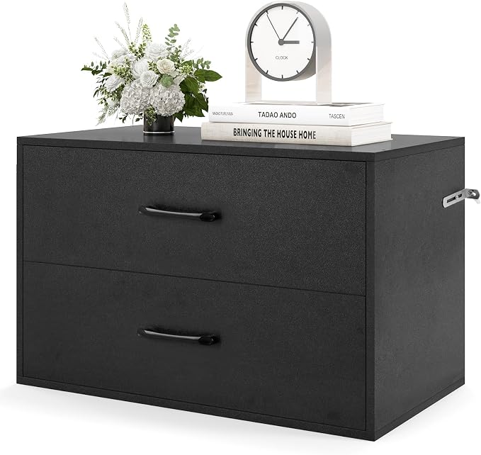 Giantex Stackable Drawers for Closet, 2-Drawer Short Dresser, Anti-Tipping by Giantex