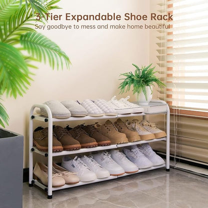 Gonfoam Expandable 3-Tier Shoe Rack - Image 3