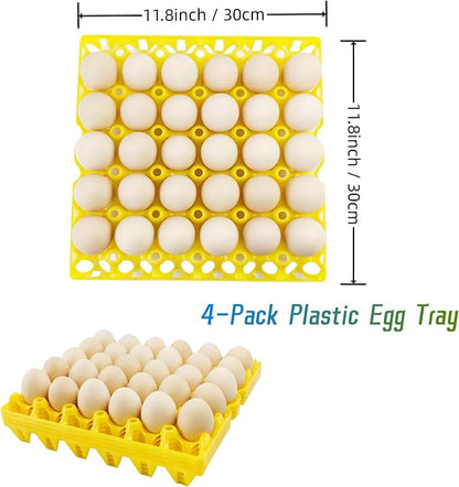 4-Pack Plastic Egg Tray Egg Crates 30-Egg Flats - Image 3