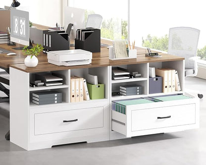 LVB Lateral File Cabinets for Home Office, Wood Filing Cabinet Drawers for - Image 7