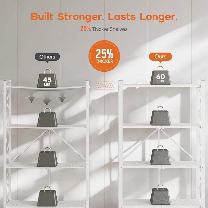 Fenbeli Foldable Shelves with Wheels - Image 4