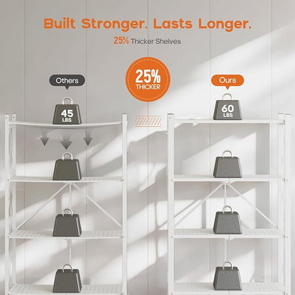 Fenbeli Foldable Shelves with Wheels - Image 4