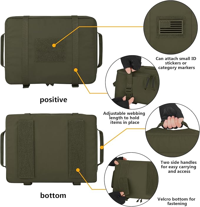 PETAC GEAR 4 PCS Tactical Modular Packing Cubes - Image 6