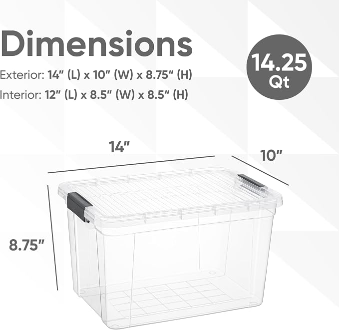 Superio Clear Storage Bins - Image 2