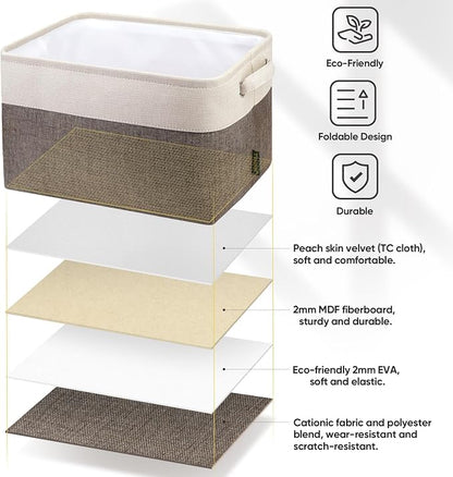 BALEINE 4 Pack Fabric Storage Bins - Image 6
