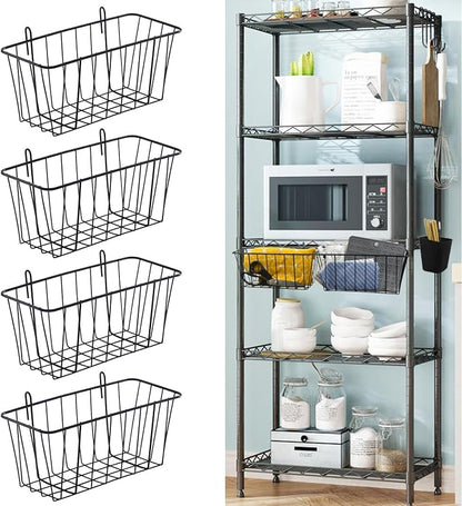 4 Pack Large Grid Wall Baskets - Image 8