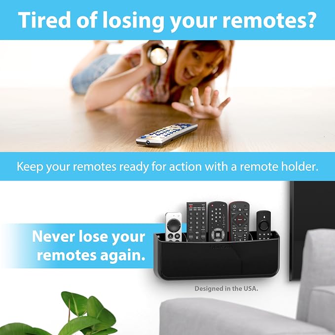TotalMount Hole-Free Remote Holder – Eliminates the Need to Drill Holes in Your - Image 2
