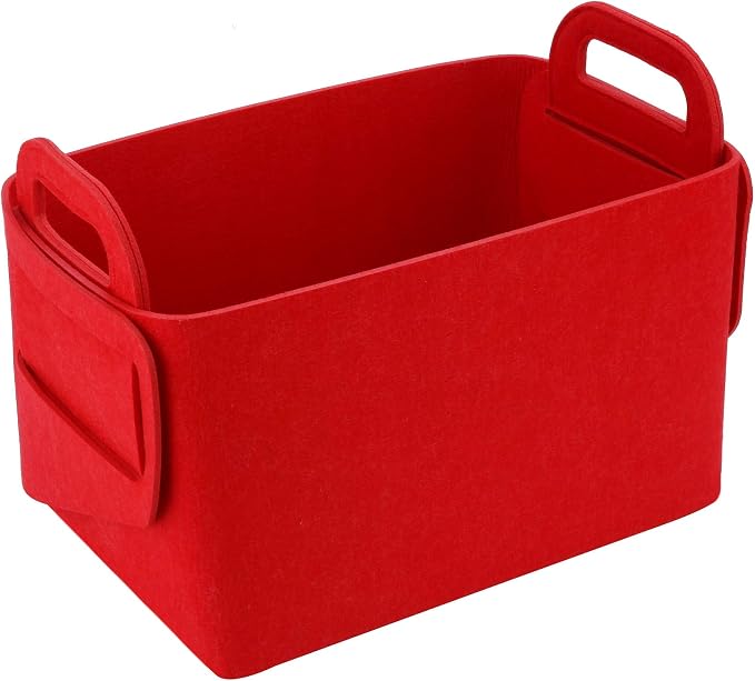 Minoisome Storage Basket Felt Storage Bin Collapsible& Convenient Box Organizer by Unknown