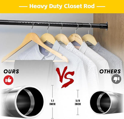 Closet Rod, 17 to 55 Inch Adjustable Closet Rods - Image 2