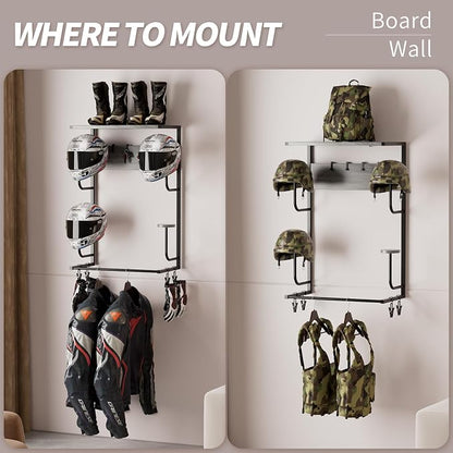 Motorcycle Helmet Holder Wall Mounted, Helmet Holder Wall Mount - Image 3