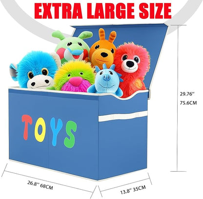YOLOXO Toy Box Chest, Collapsible Sturdy Storage Bins - Image 7