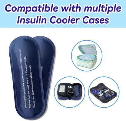 Ice Pack for Insulin Travel Case, TSA Approved Reusable Medical Cooler Bag Ice - Image 3