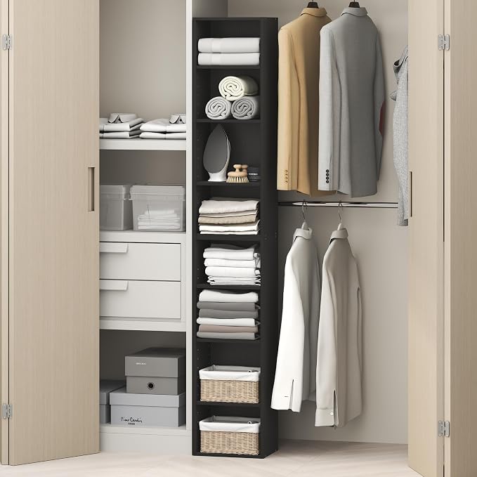 Furinno PASIR 8-Tier Closet Organizers and Storage, Open Shelf, Storage by Furinno-FitsYourSpaceFitsYourBudget