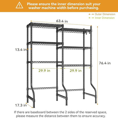 U15 Over Washer and Dryer Storage Shelves, Laundry Above Washer Dryer Storage - Image 3
