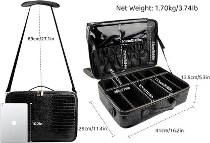 JOURMON Travel Makeup Train Case, Large Capacity Cosmetic Bags - Image 2