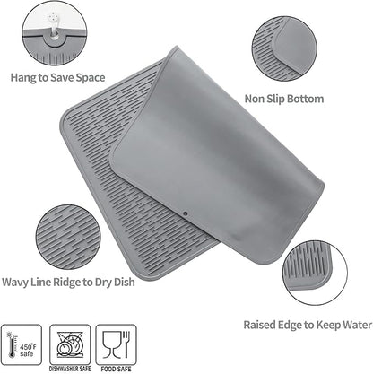 Silicone Dish Drying Mat for Multiple Usage, Easy clean, Eco-friendly, - Image 3