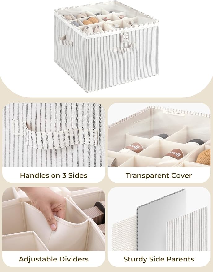 StorageWorks Shoe Organizer for Closet, Fits up to 16 Pairs, Shoe Cubby Storage - Image 5