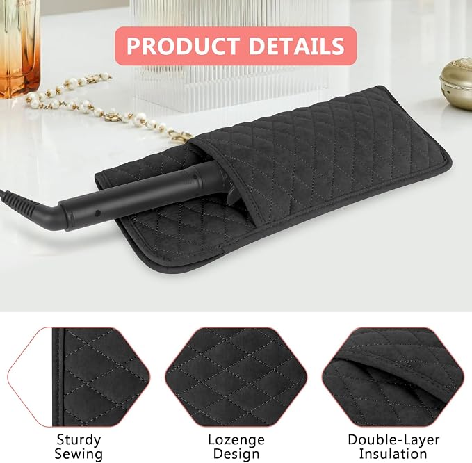 Heat Resistant Hair Tools Organizer Bag Portable Travel Storage Cover Pouch - Image 4