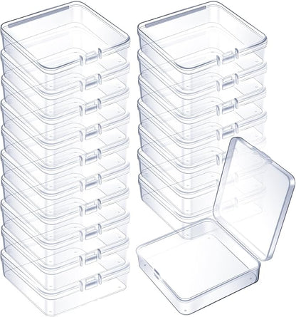 Jetec 18 Pieces Mini Plastic Clear Beads Storage Containers Box by Jetec