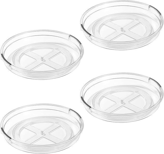 LAMU 4 Pack 10.6in Lazy Susan Organizer, Refrigerator, Table Top, Pantry - Image 7