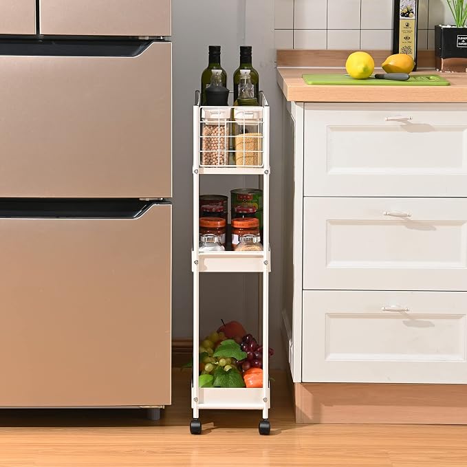 KINGRACK Slim Rolling Storage Cart 3 Tier - Image 7
