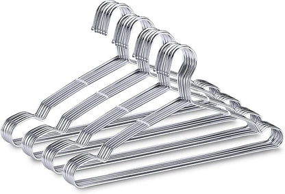 40-Pack Heavy-Duty Stainless Steel Hangers – 15lb Capacity, Rustproof Metal by FUSTEGClothesHangers