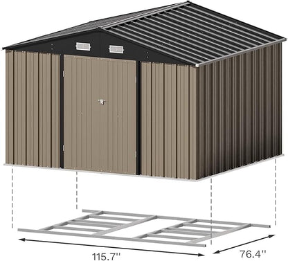 Patiowell 10 x 8 FT Outdoor Storage Shed - Image 3
