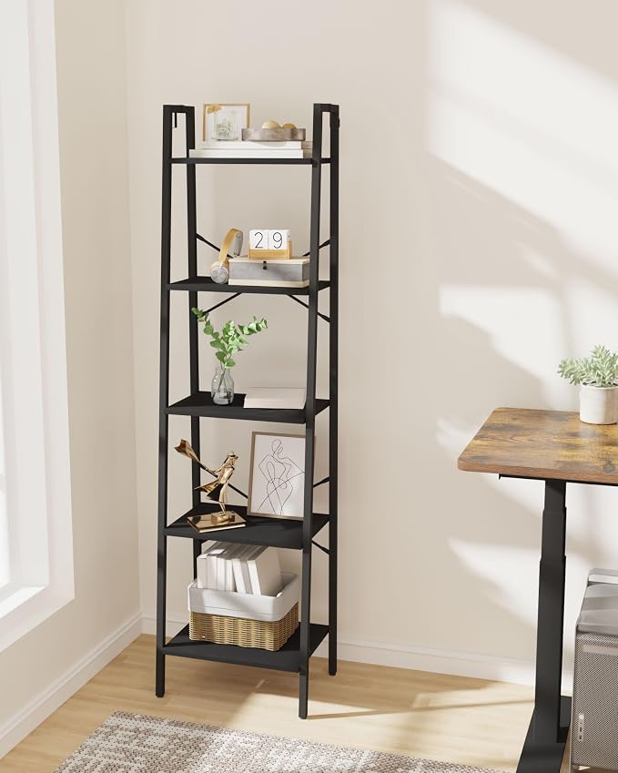 Hzuaneri Ladder Shelf, Freestanding Corner Storage Shelf | Bookcase - Image 6