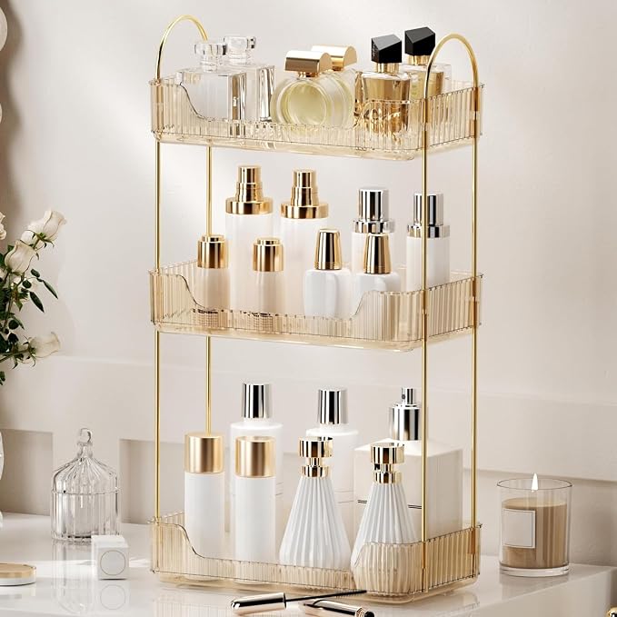 YCIA&DONE Bathroom Organizer Countertop, Makeup Storage, Skincare Cosmetic Tray by YCIADONE