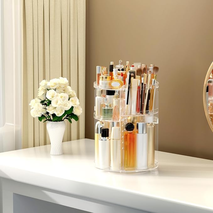 Makeup Organizer 360 rotating, Adjustable Skincare Organizer - Image 5