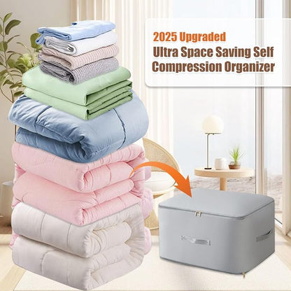 Ultra Space Saving Self Compression Organizer, Upgraded Space Saving Self - Image 2
