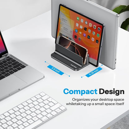 OMOTON Vertical Laptop Stand, Desktop Aluminum Mac Book Stand - Image 5