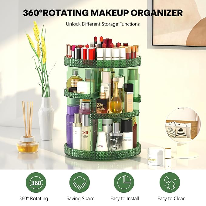 360 Degree Rotating Makeup Organizer - Image 4