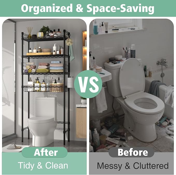 PrimeZone Over The Toilet Storage Shelf - Image 6