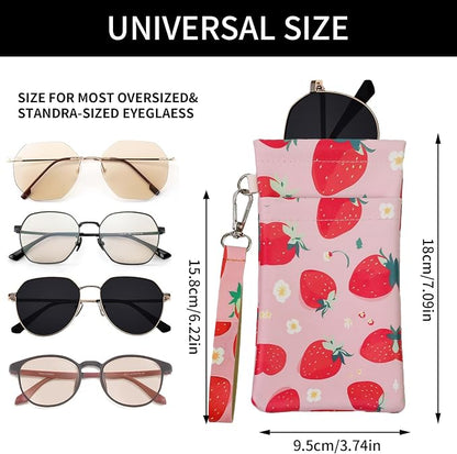 Double Eyeglass Case Soft Dual Glasses Case - Image 2